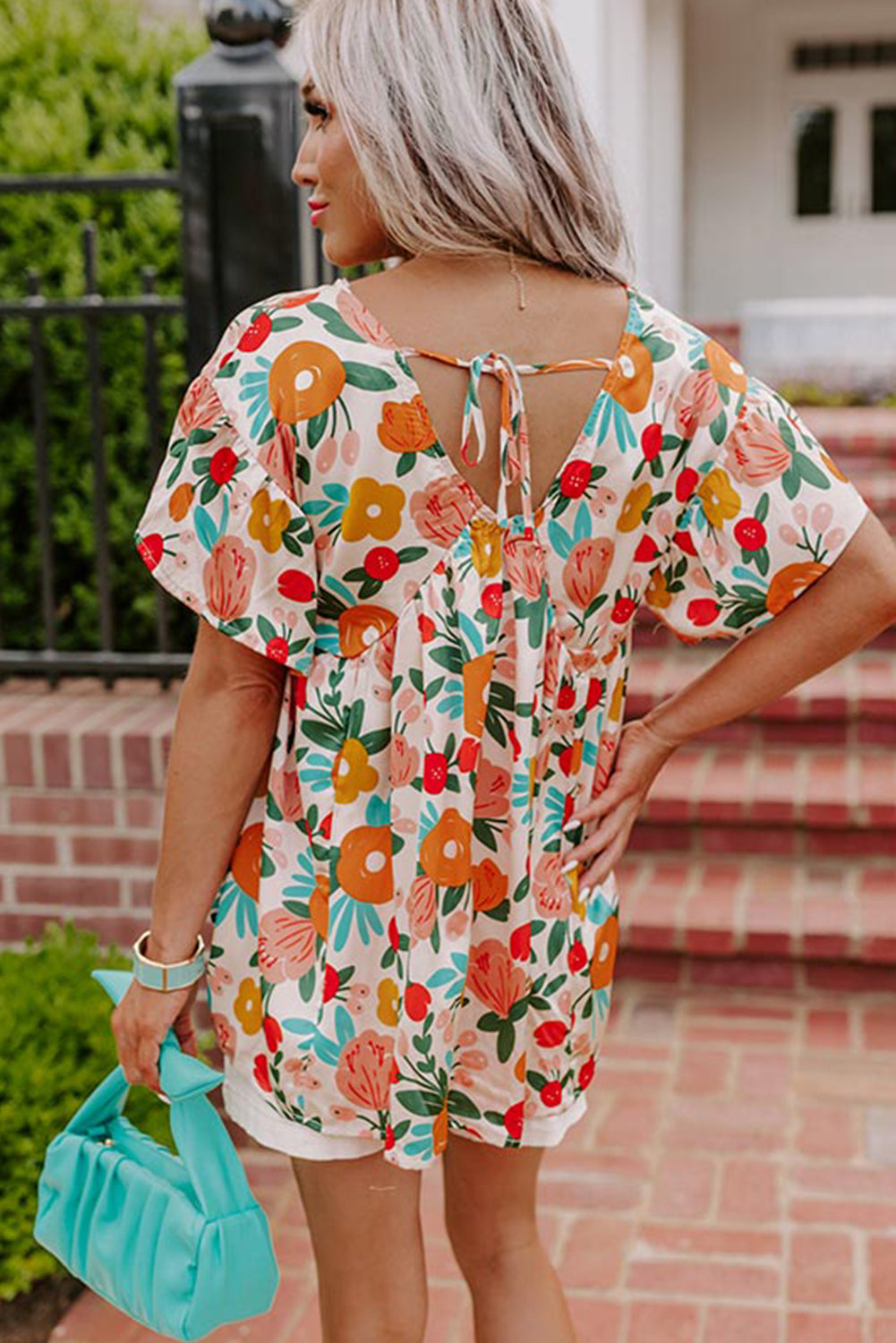 Apricot Floral Blouse