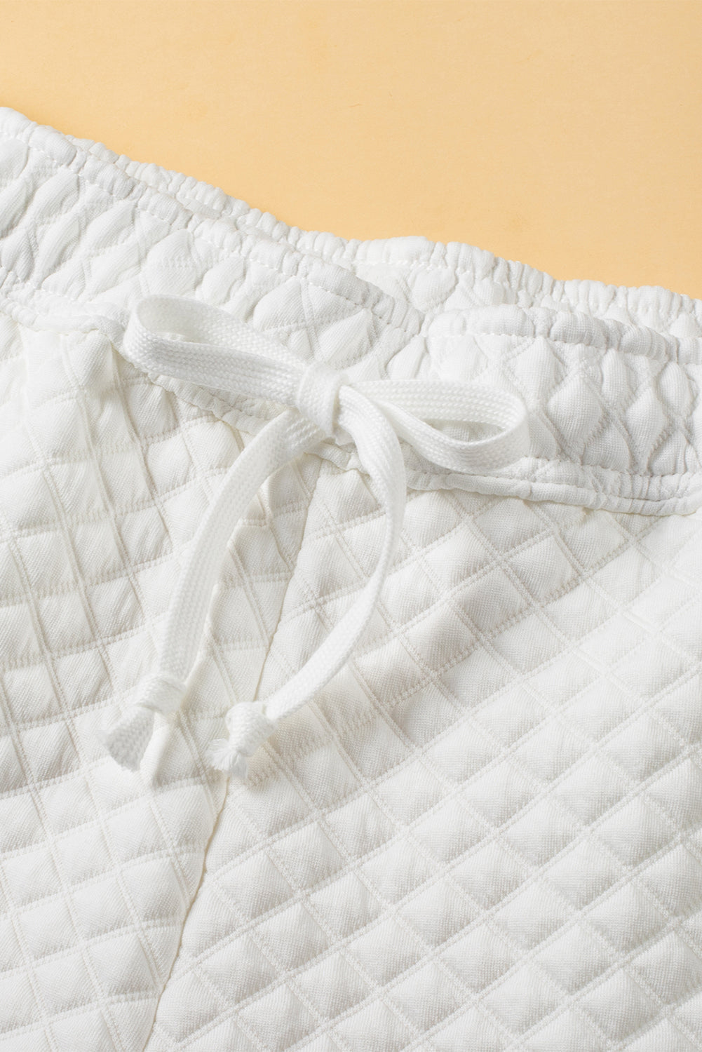 White Quilted Lounge Set