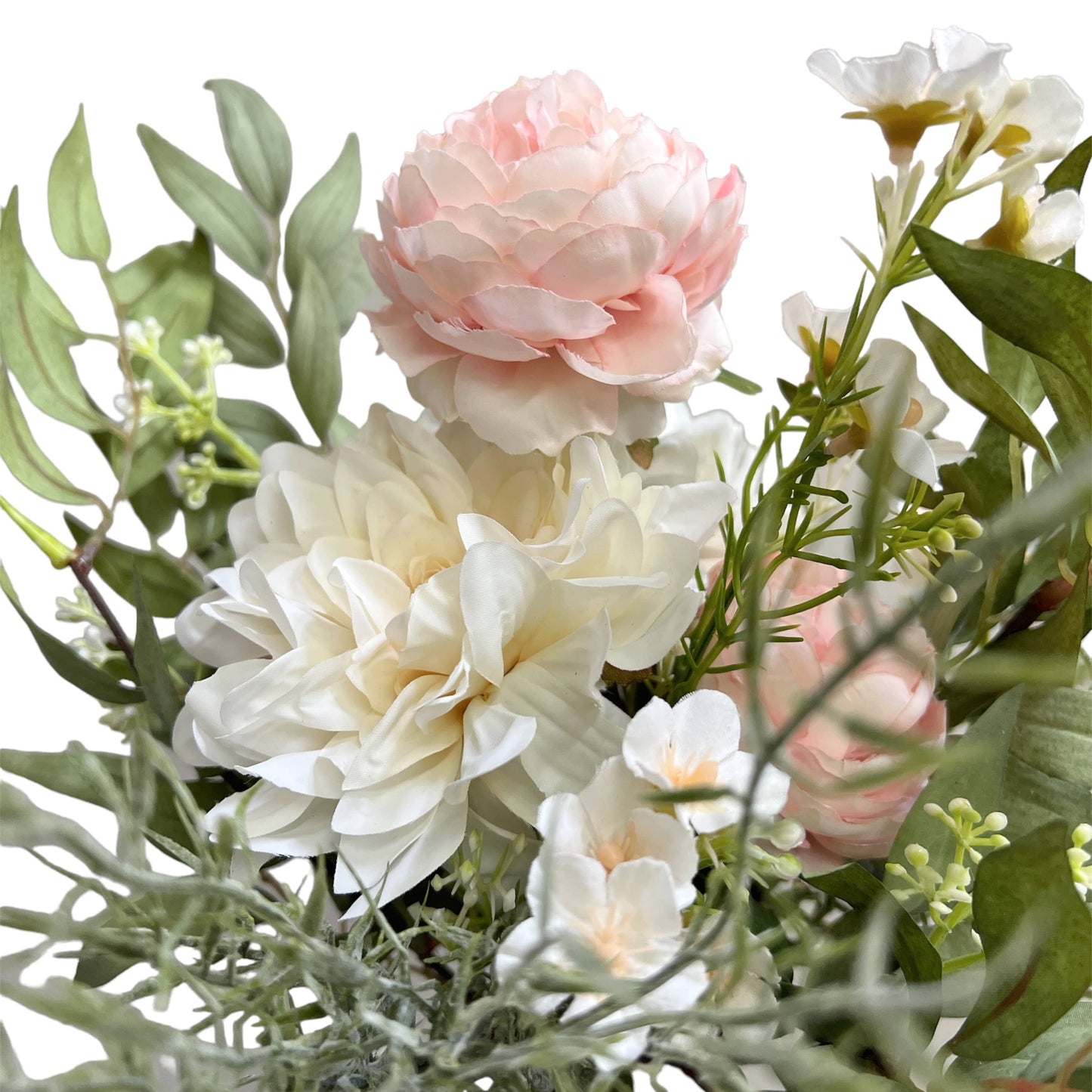 Artificial Flower Bouquet - Peony and Dahlia Floral Arrangem