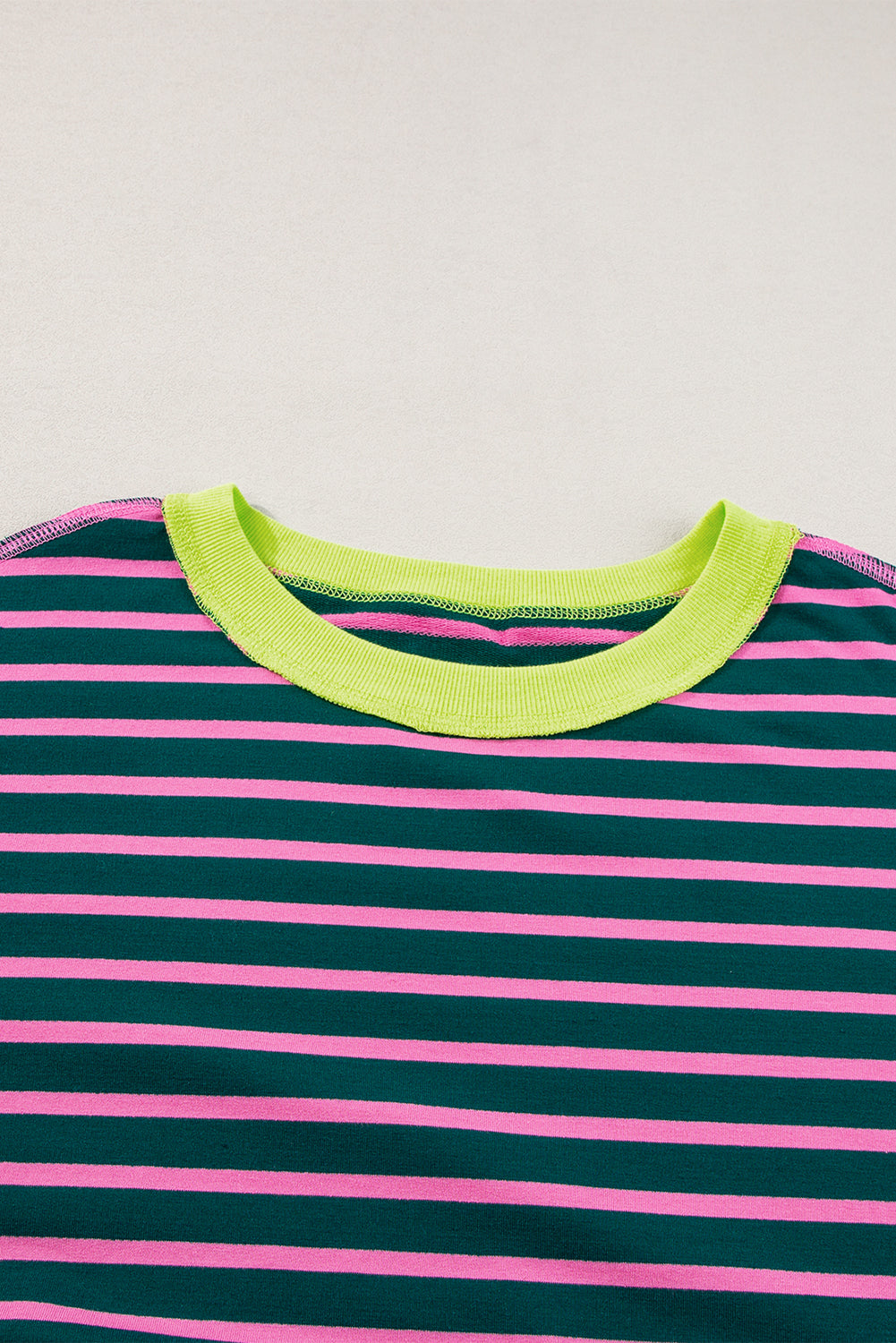 Green Stripe Oversized Tee