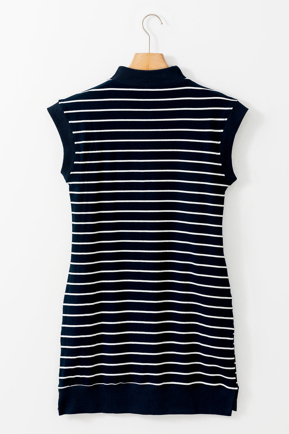 Navy BlueSleeve Mini Dress