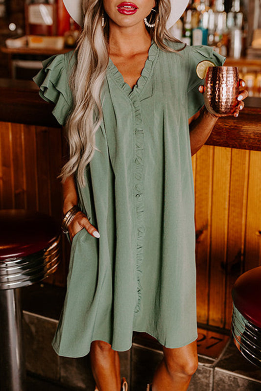 Mist Green Frill Dress