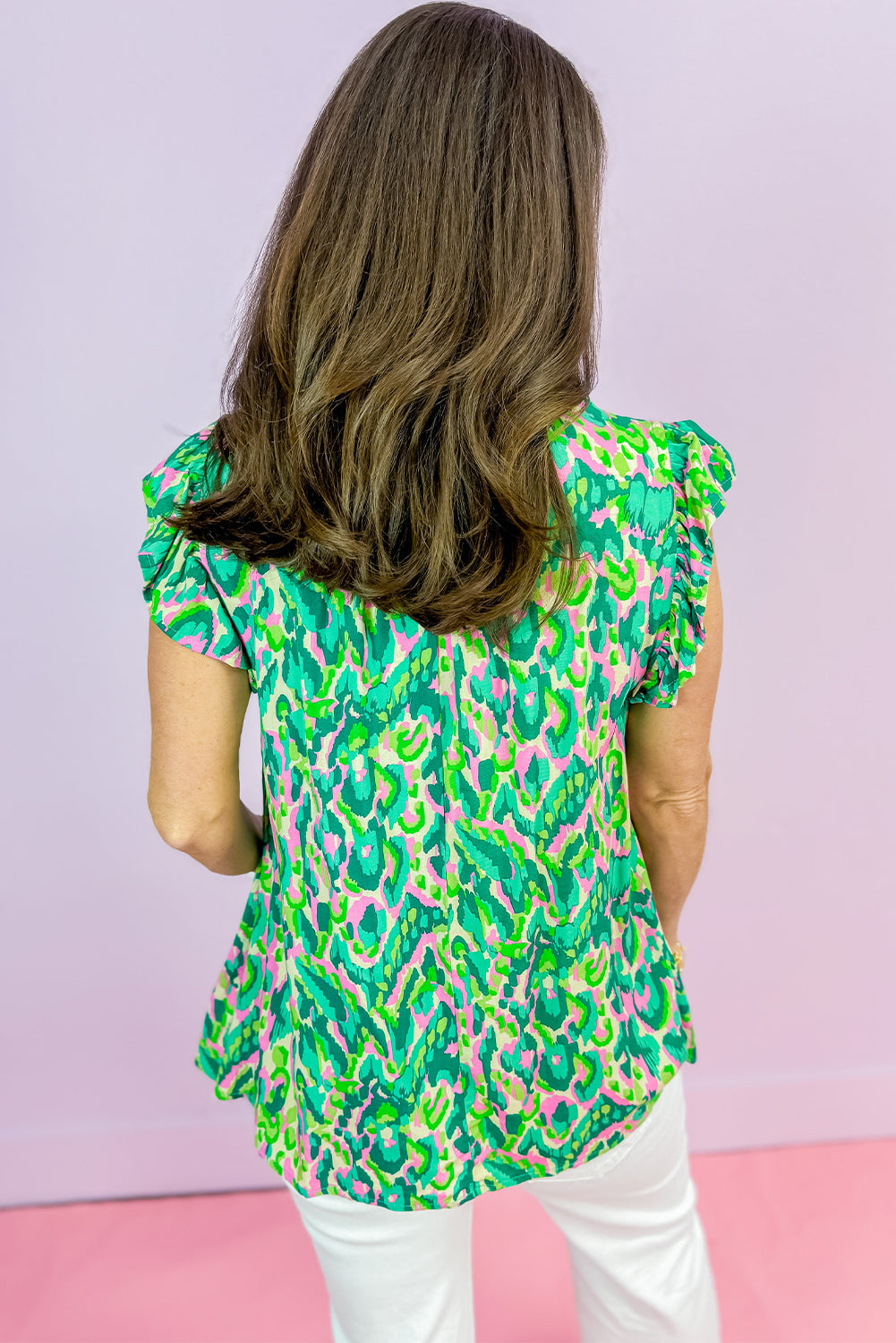 Green Floral Tank