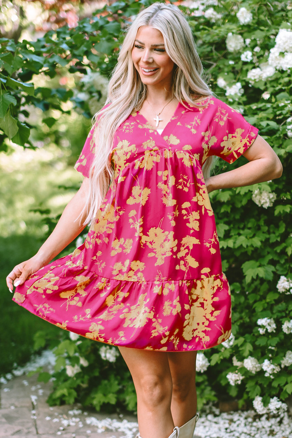 Rose Floral Dress