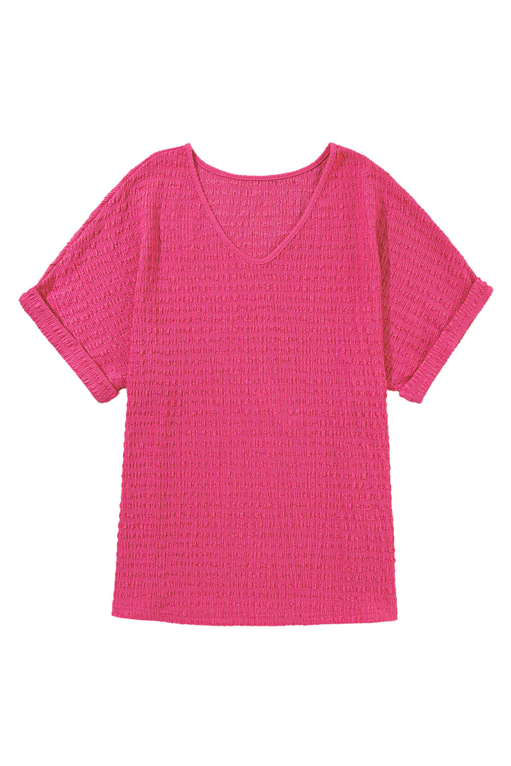 Bright Pink V-Neck