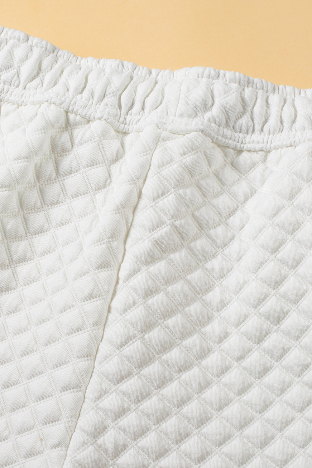 White Quilted Lounge Set