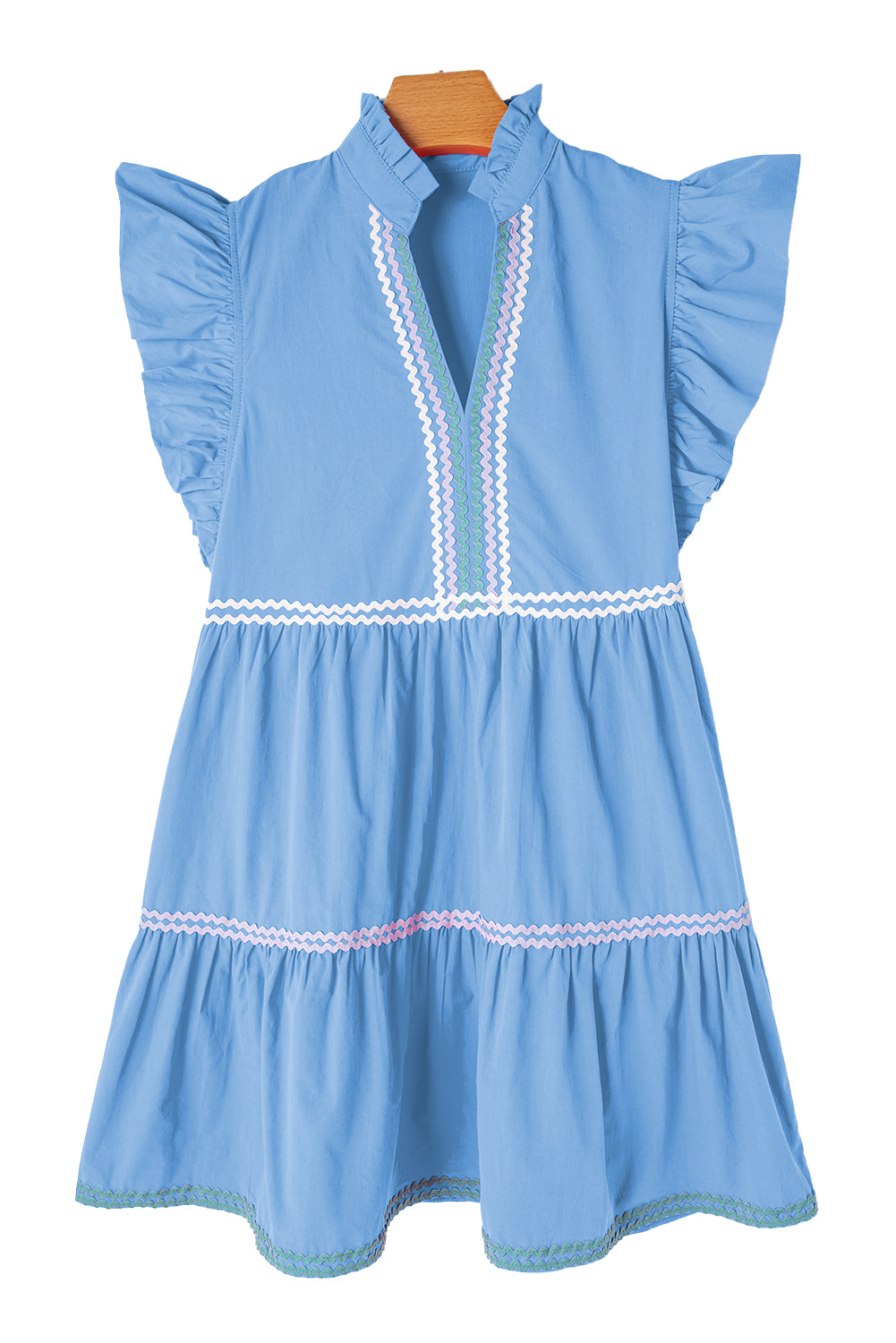 Beau Blue Ric Rac Dress