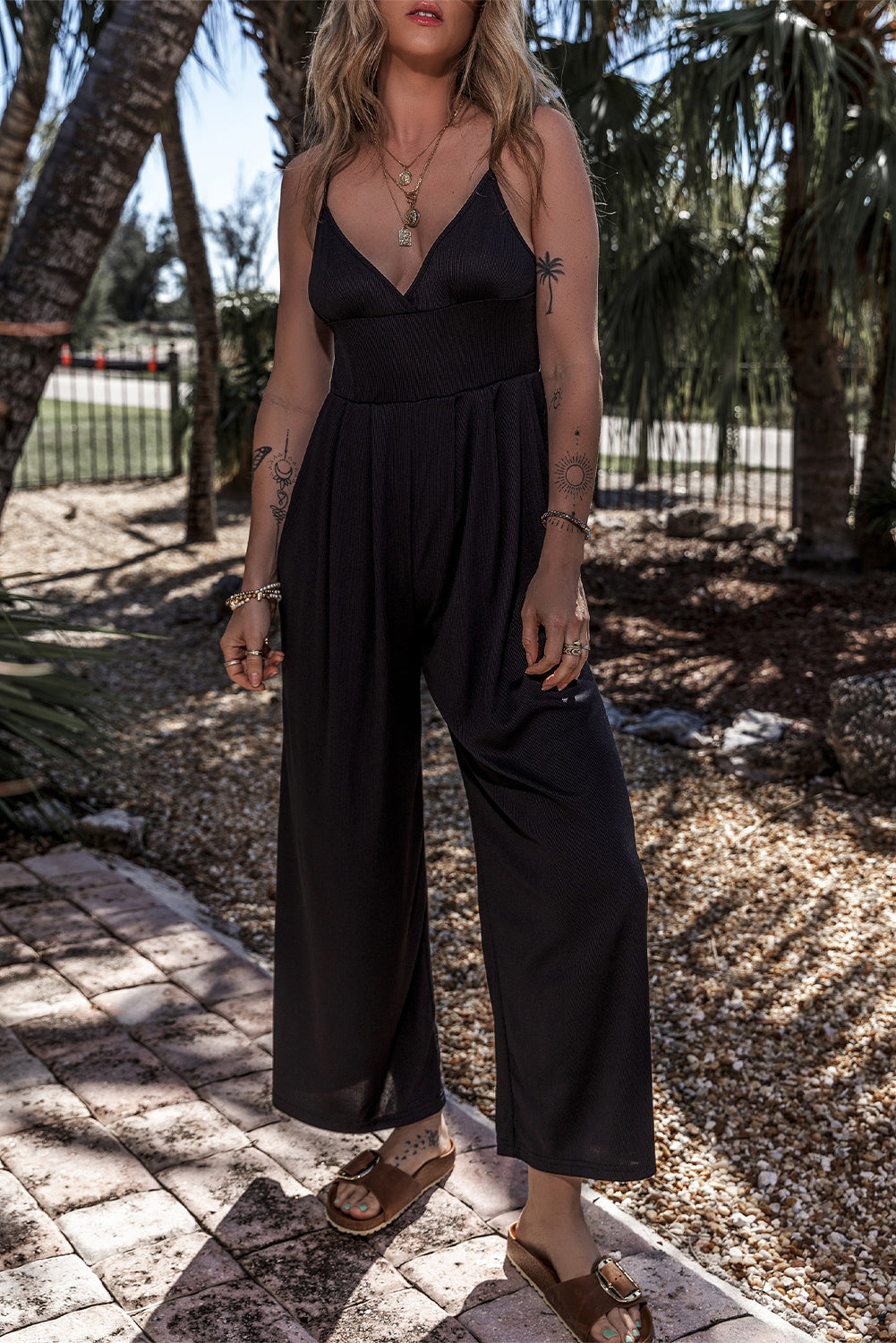 Black Wide Leg Jumpsuit