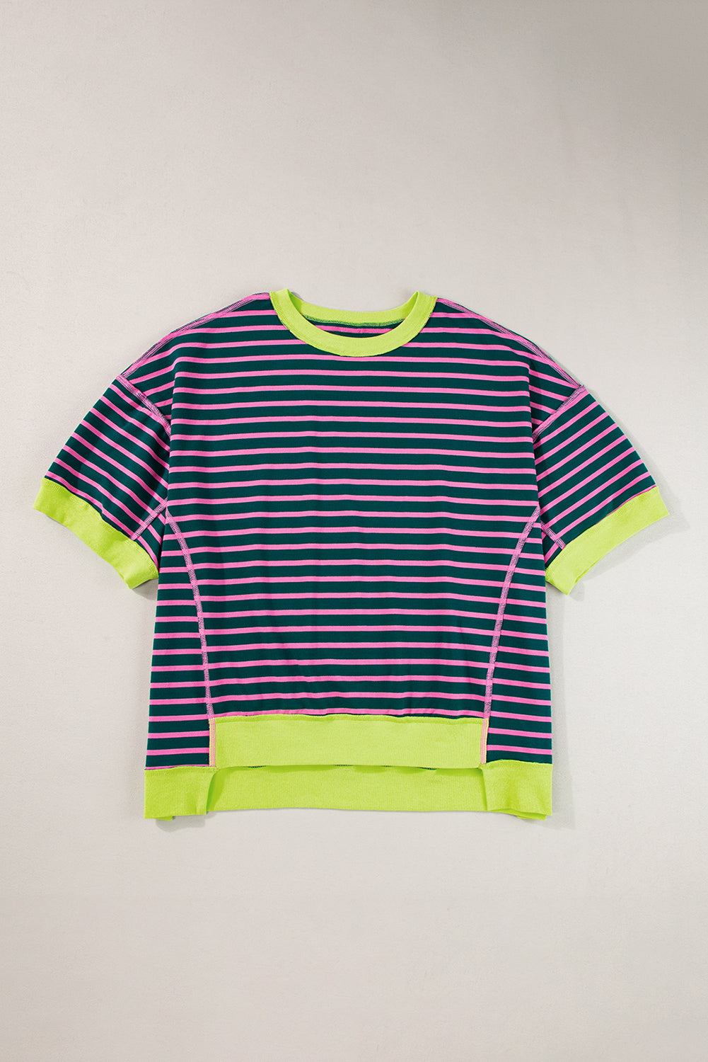 Green Stripe Oversized Tee