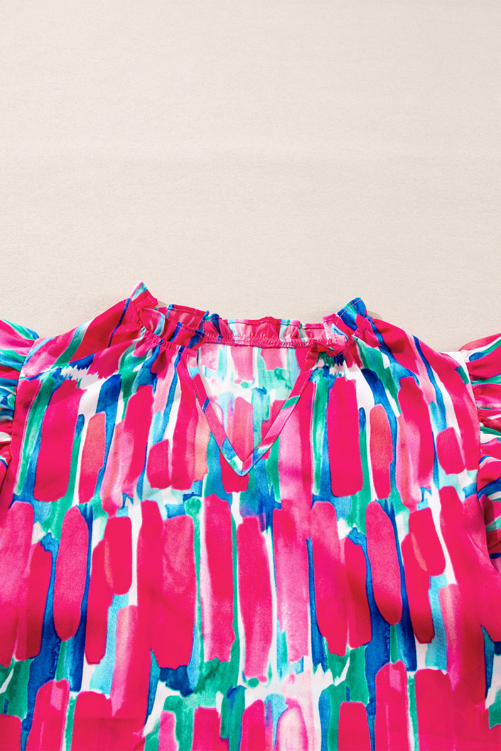 Rose Abstract Blouse