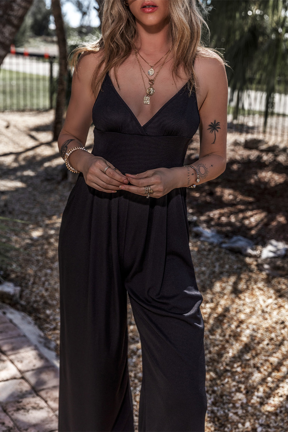 Black Wide Leg Jumpsuit