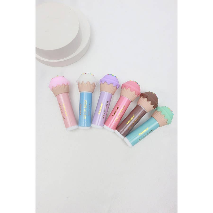 24-Pcs Ice Cream Lip Balm: MIX COLOR / ONE