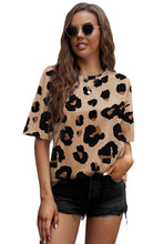 Load image into Gallery viewer, Boyfriend Leopard Print Loose T Shirt
