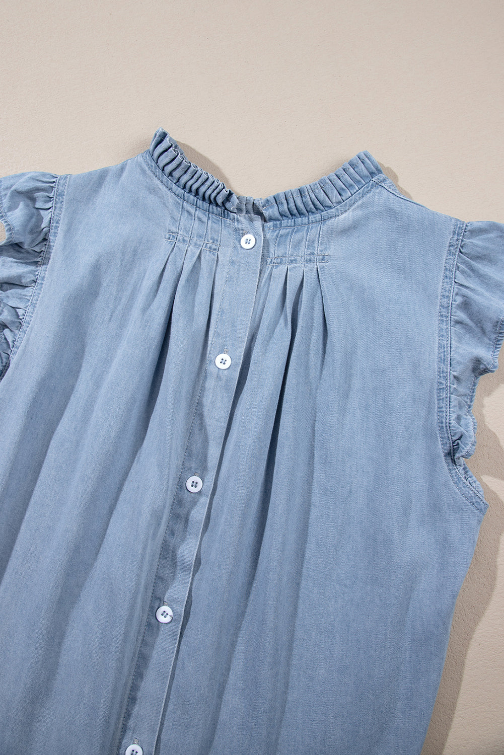 Beau Blue Chambray Top