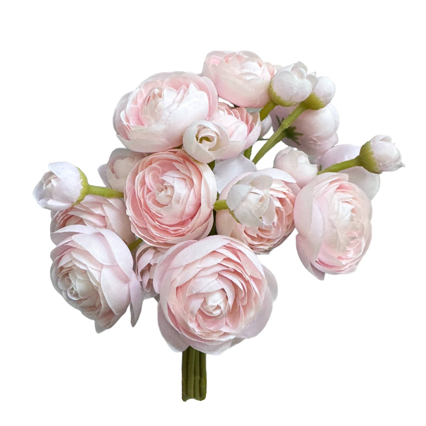 Elegant Faux Tea Rose Bouquet, Set of 6 Stems, 10 Inch Tall