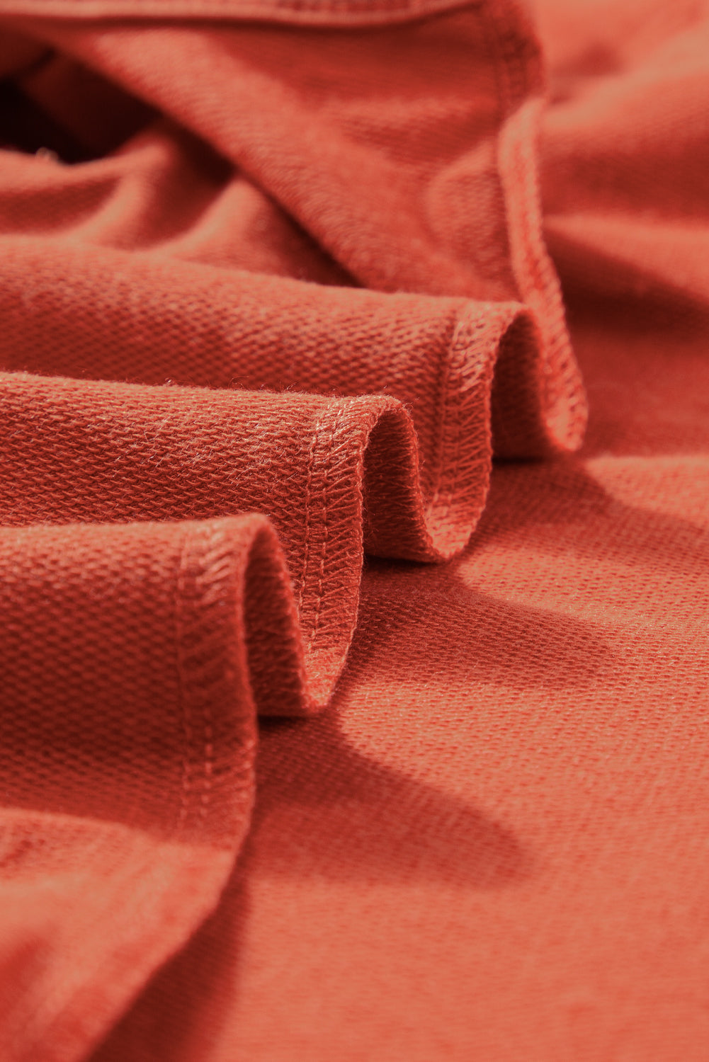 Orange Tiered  Sleeve T Shirt