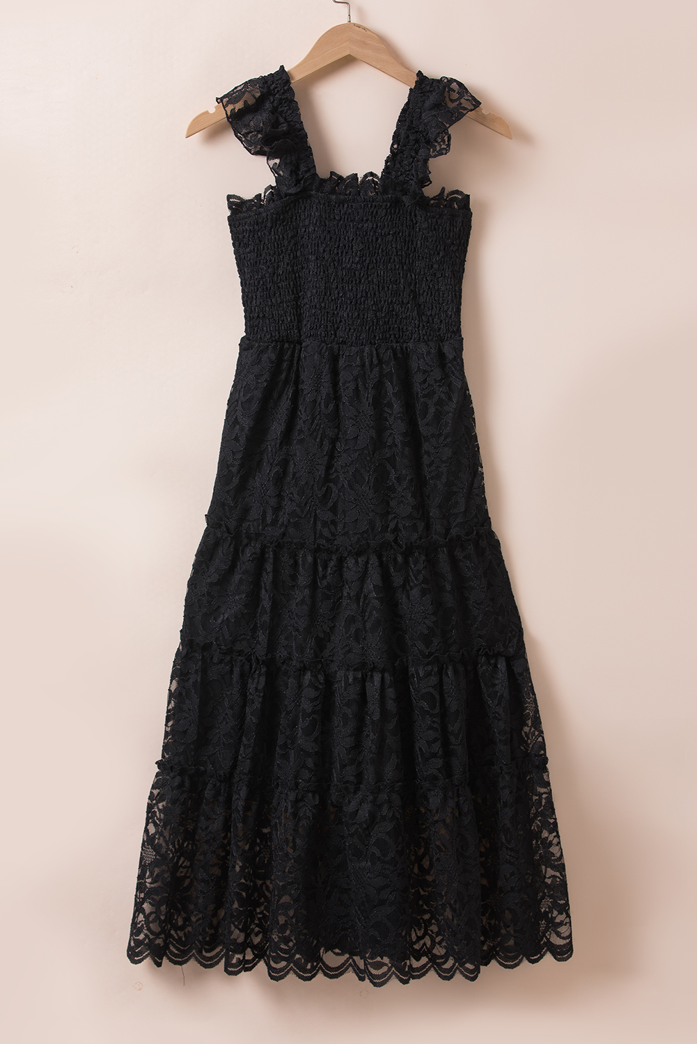 Black Lace Sleeveless Dress