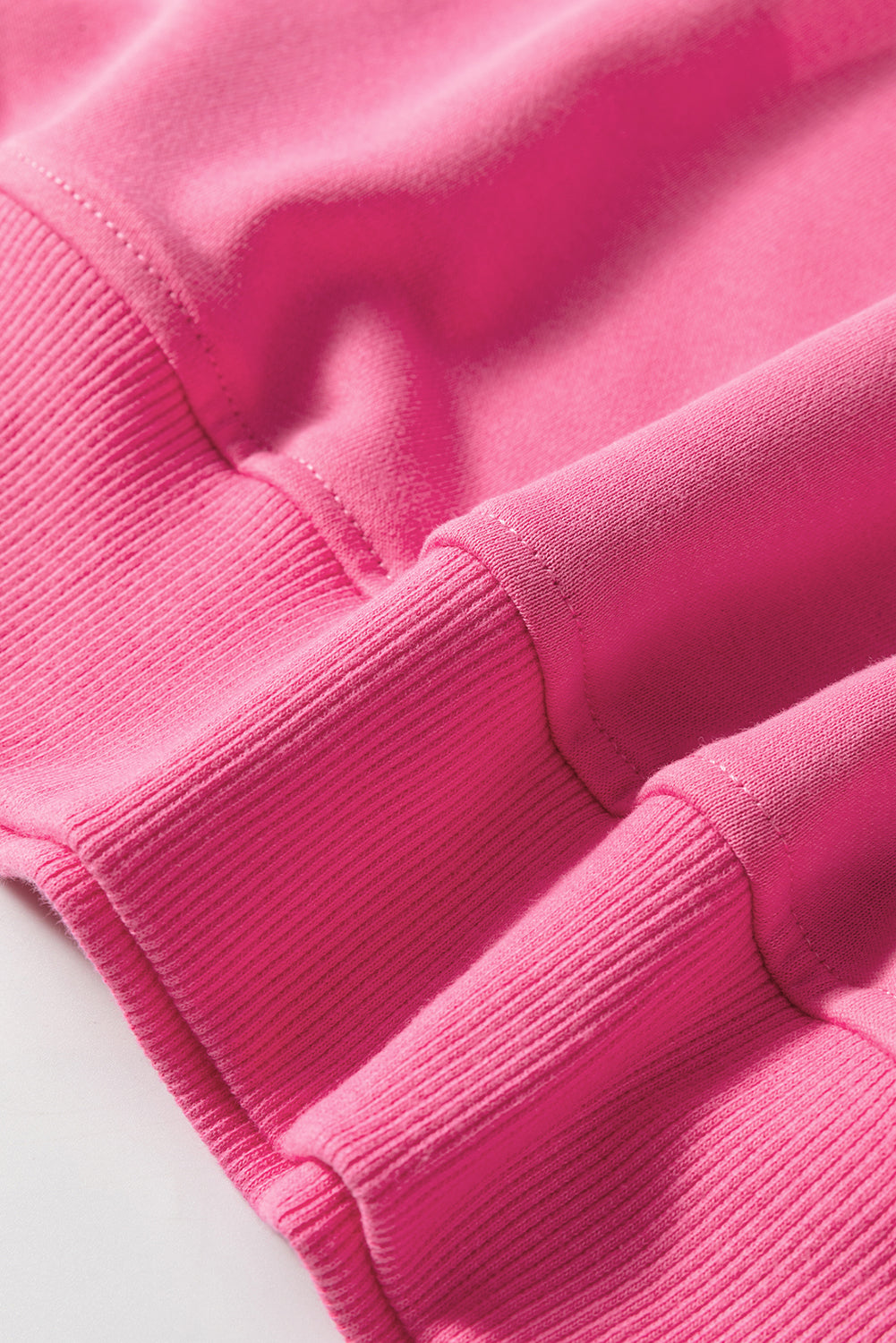 Bright Pink Colorblock Sweatshirt