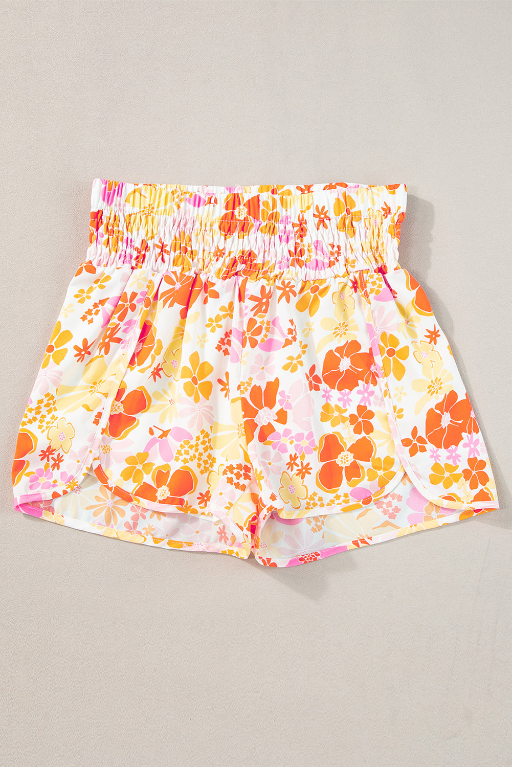 Orange Boho Shorts