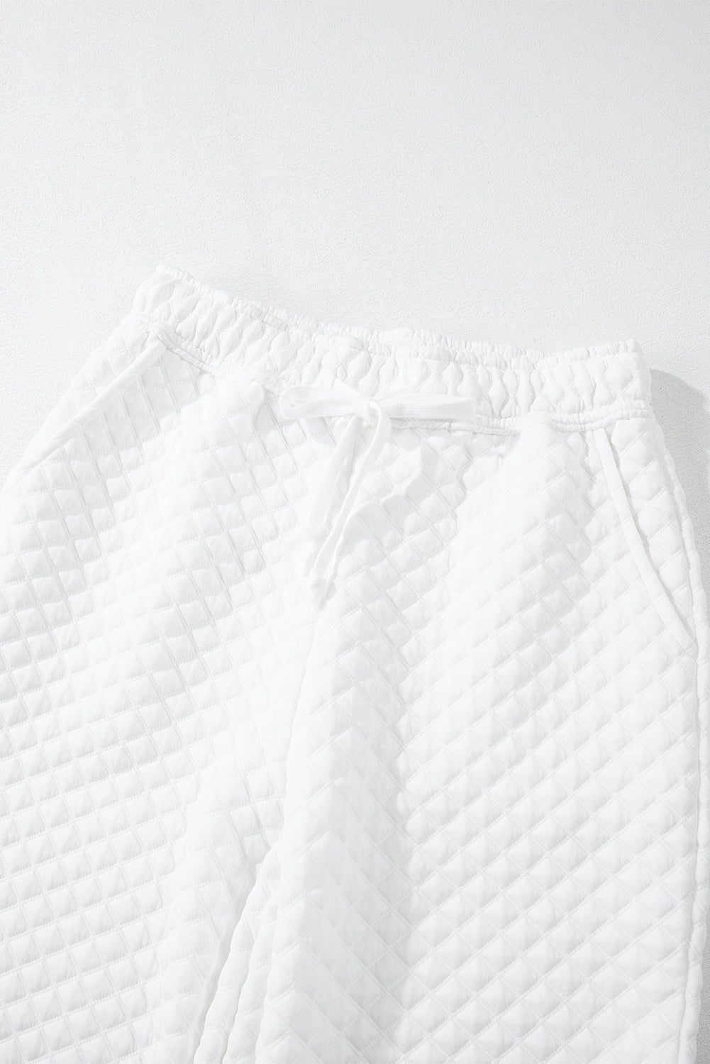 White Quilted Lounge Set