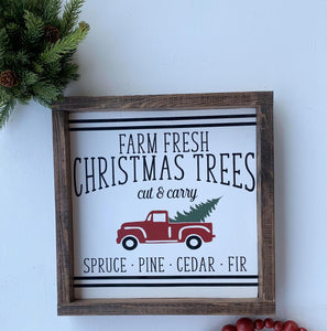 Handmade Signs - Farm Fresh Cut & Carry