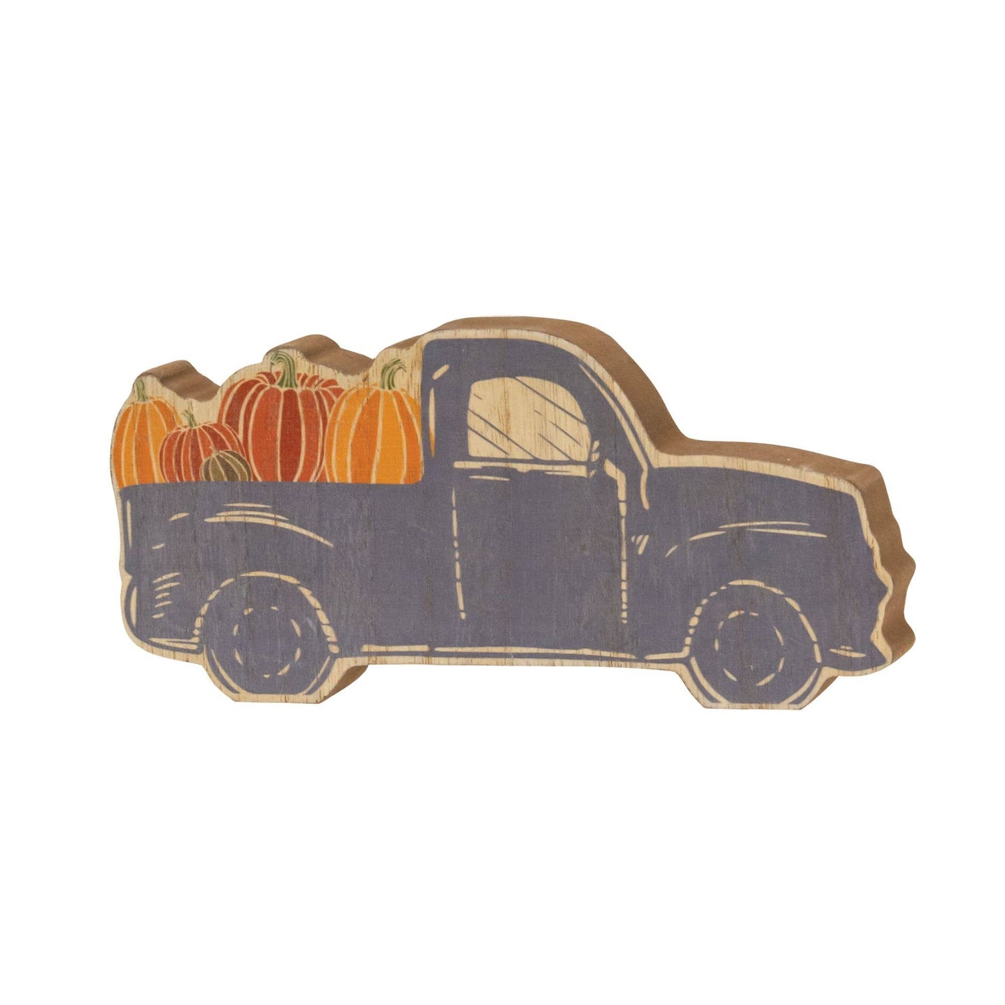 Chunky Blue Pumpkin Truck Sitter