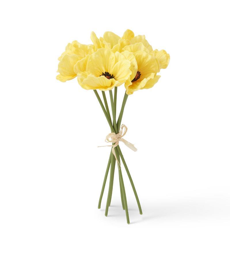 Yellow Real Touch Mini Poppy Bundle