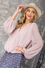 Load image into Gallery viewer, Surplice Lace Long Sleeve Top
