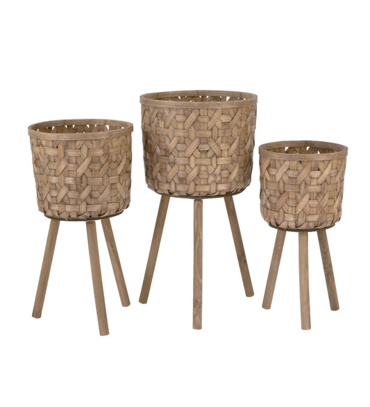 Bamboo Planter Bins