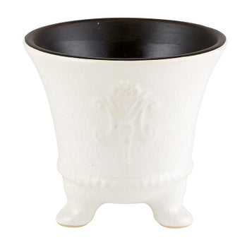 Cream Footed Vase