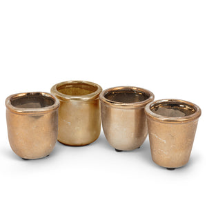 Rustic Gold Planters