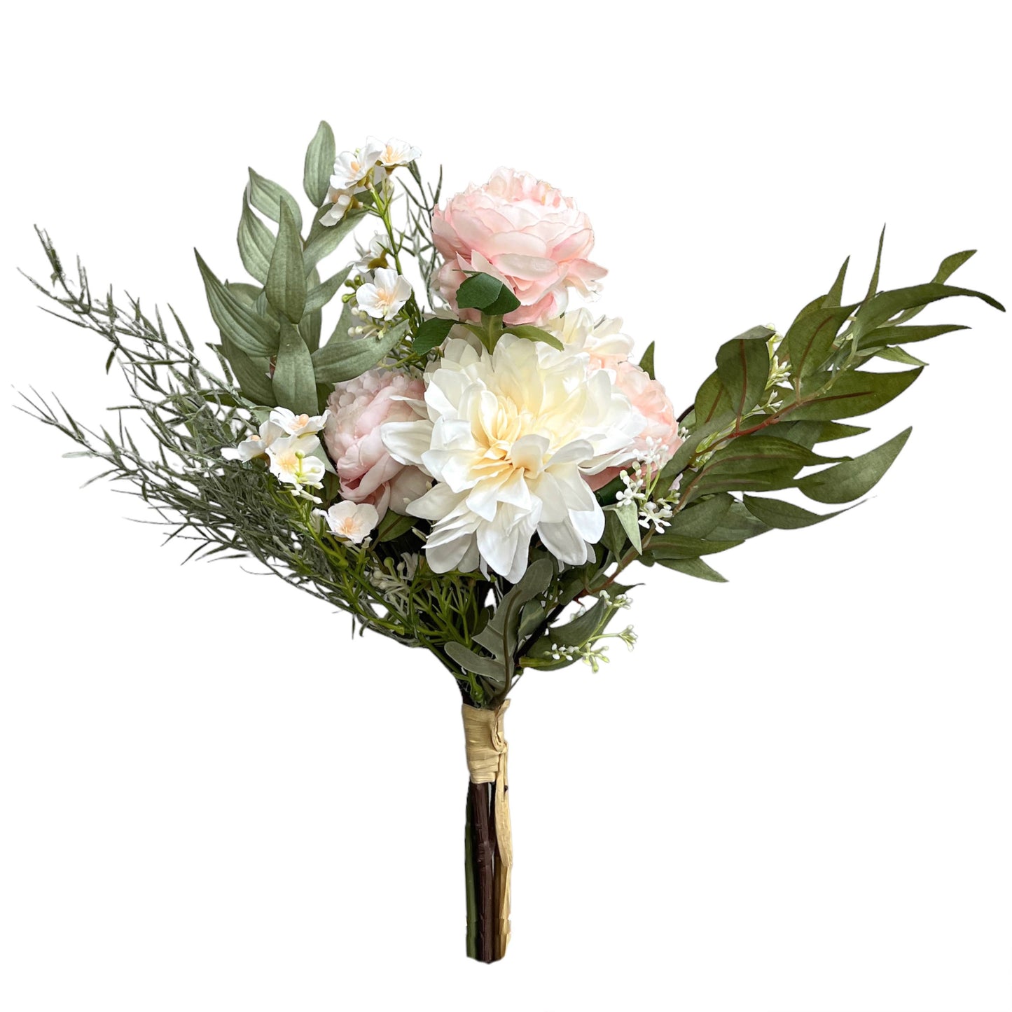 Artificial Flower Bouquet - Peony and Dahlia Floral Arrangem