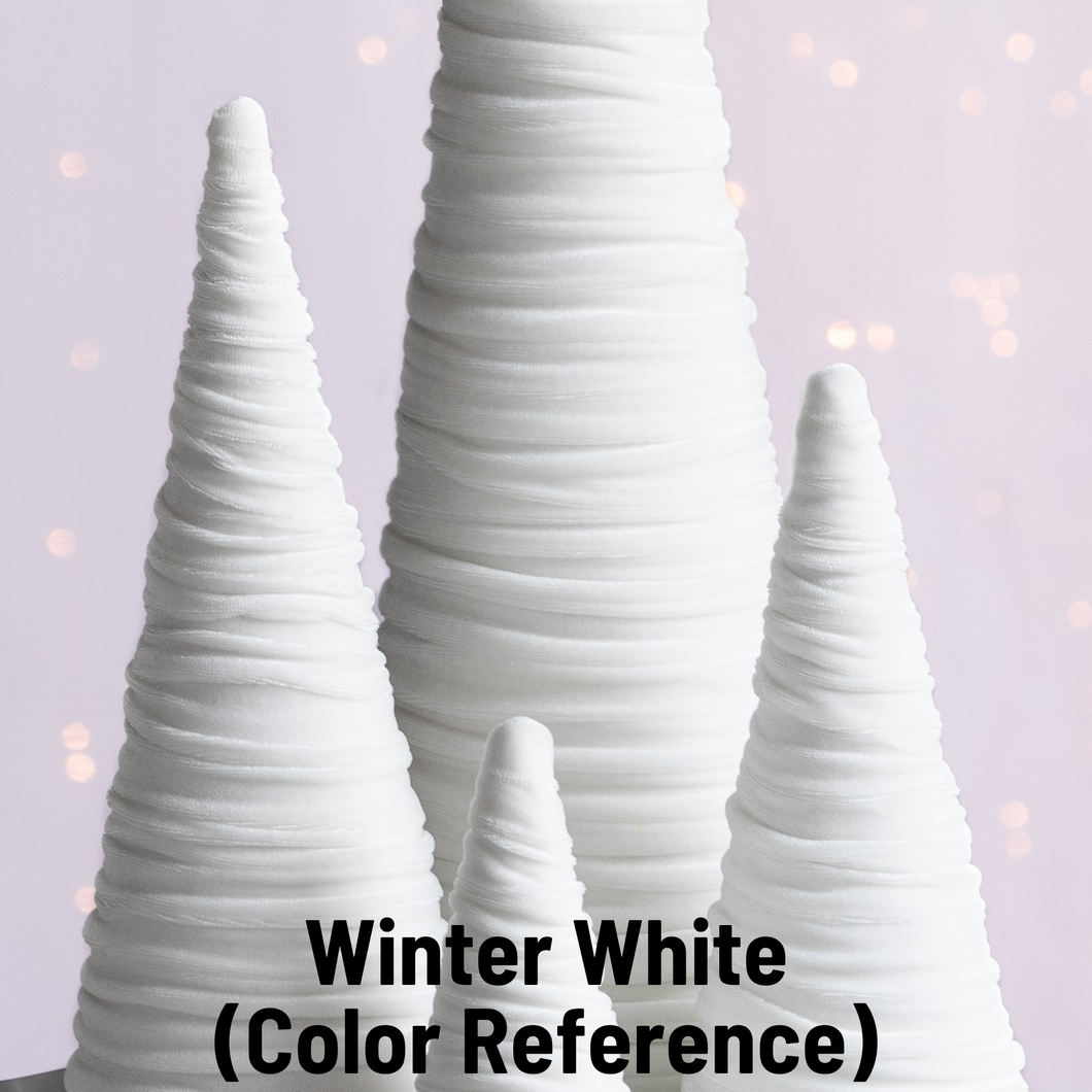Winter White Velvet Trees