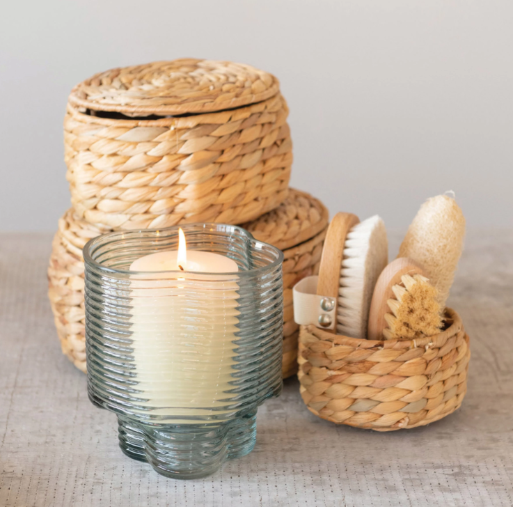 Water Hyacinth Baskets with Lid