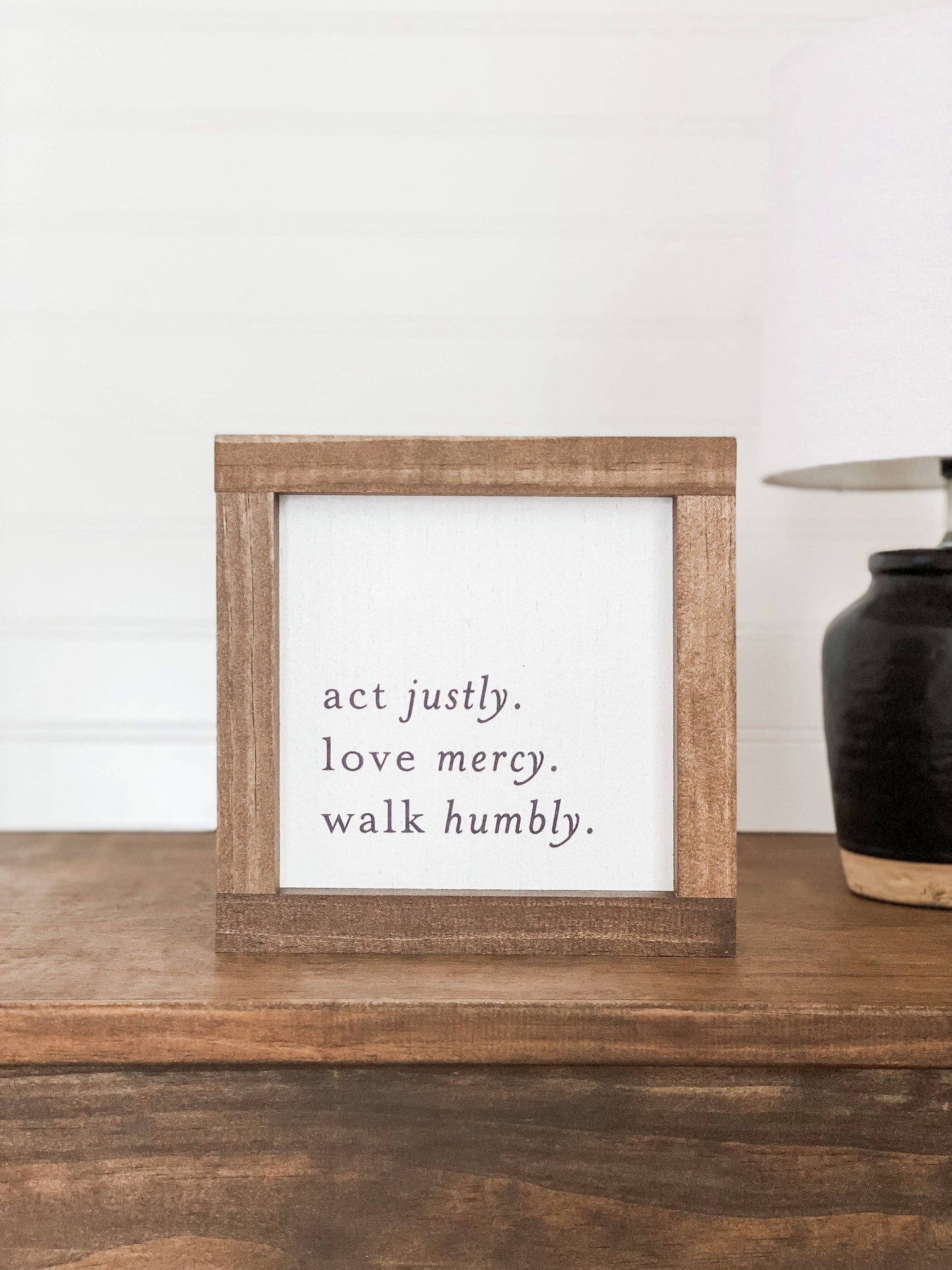 Act Justly. Love Mercy. Walk Humbly | Wall Decor, Wall Art