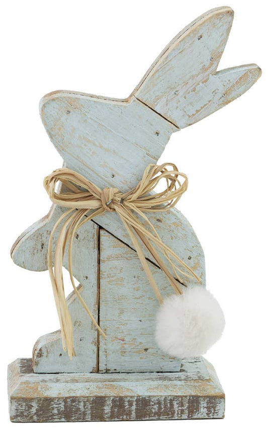 5" Tall Thumper Bunny Blue Easter Accent