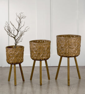 Bamboo Planter Bins