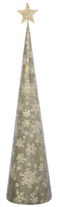 Embossed Metal Cone Tree