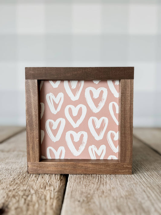 Valentine's Pattern #3 | Valentine's Day Wood Sign