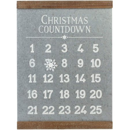 Home Accents Galvanized Christmas Countdown Magnetic Calendar