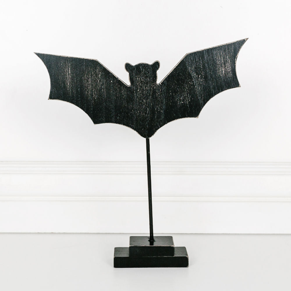 Large Bat Wood Cutout on Stand