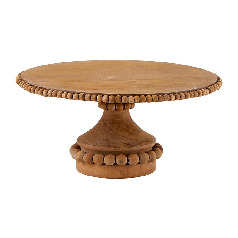 Natural Beaded Cake Stands