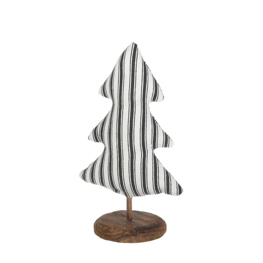 White Stripe Tree on Base