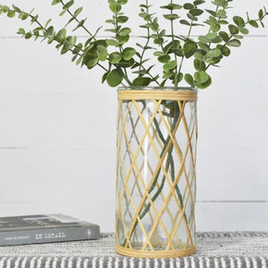Weaved Glass Jar