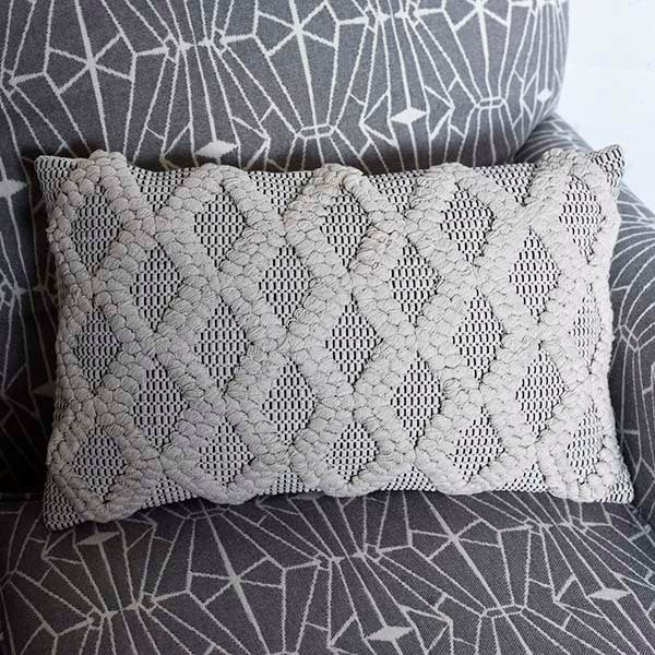 Black & Neutral Pillow - Rectangle