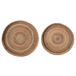 Round Rattan Trays