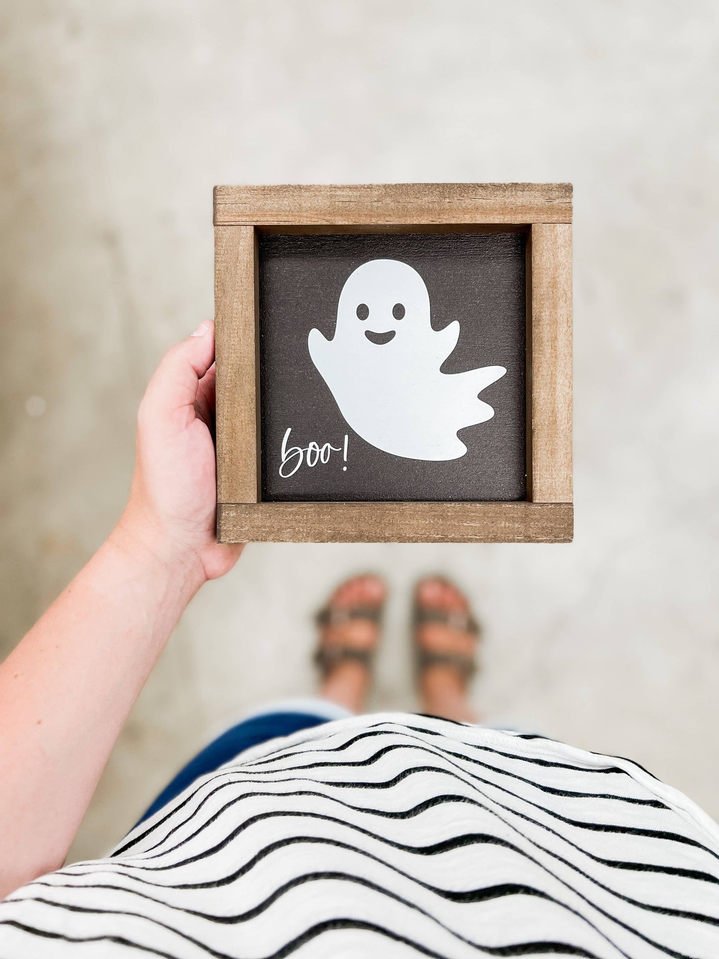 Ghost, Boo! | Halloween Wood Sign | Halloween Decor