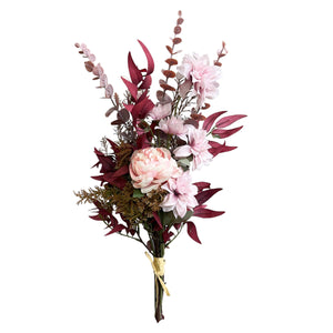 Artificial Dahlia and Tea Rose Bouquet Arrangement