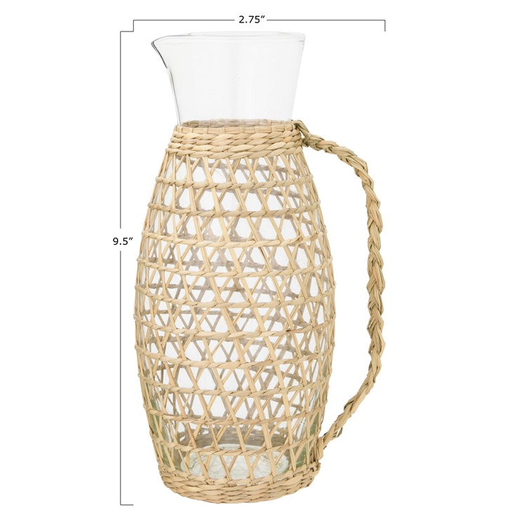Seagrass-Wrapped Pitcher