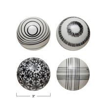 Load image into Gallery viewer, Stoneware Orb - Black &amp; White
